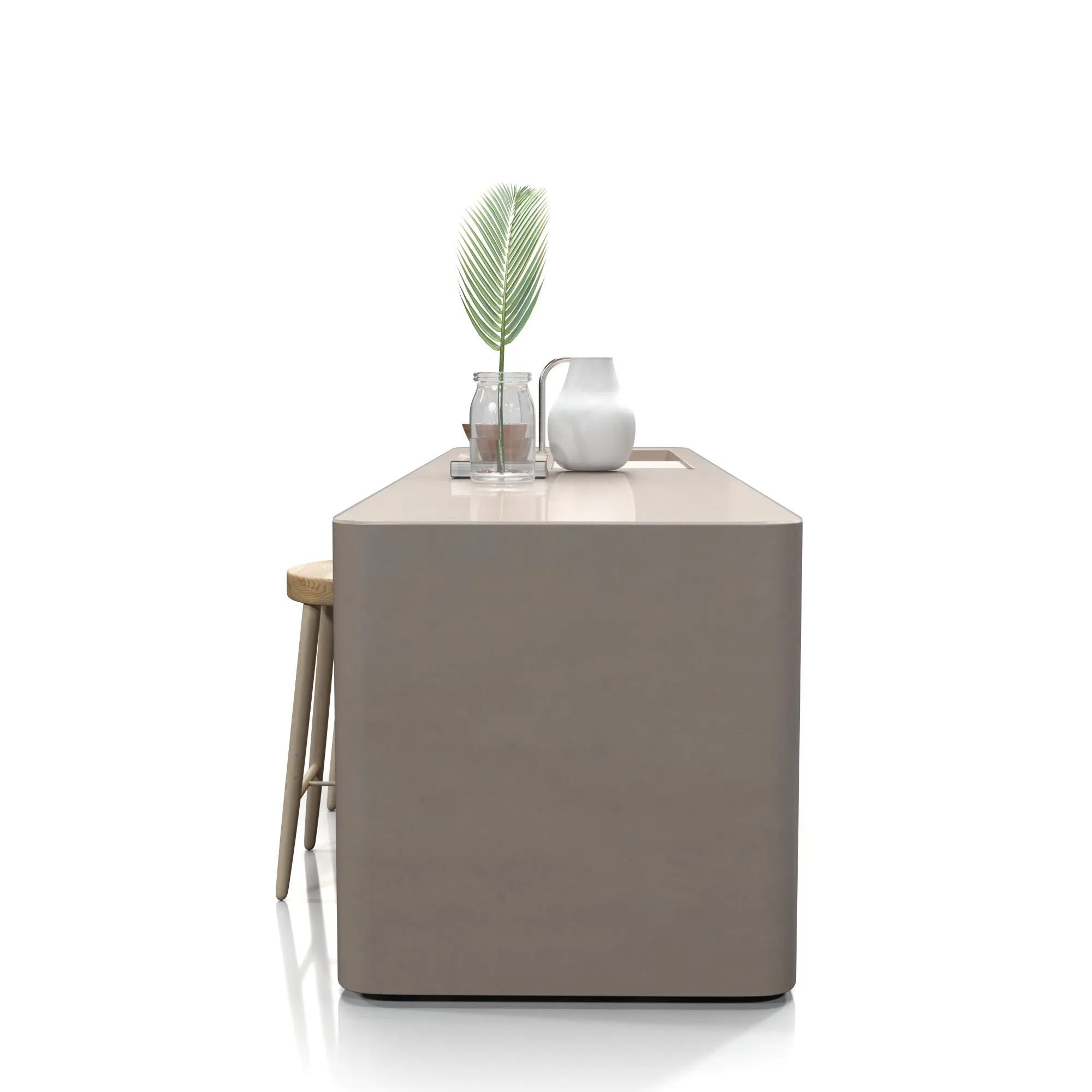 Kitchen Island Countertop 03 PBR 3D Model_03